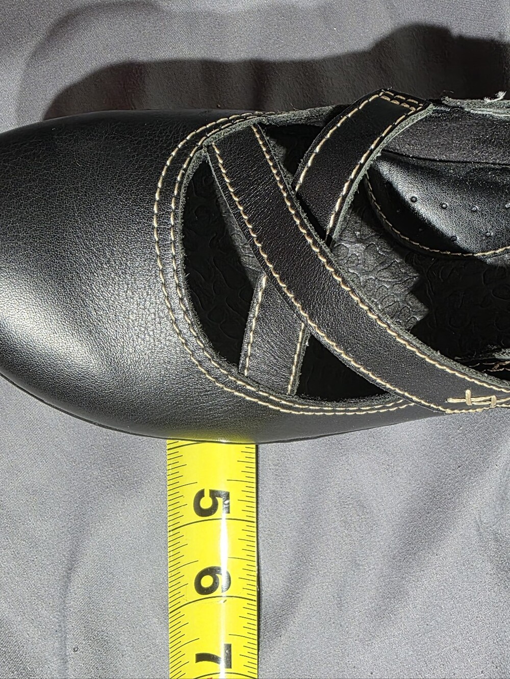 b.o.c. Black Women's Crisscross Mary Jane Flats Size 8.5 - Picture 12 of 13